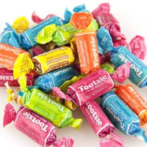 assorted tootsie fruit rolls