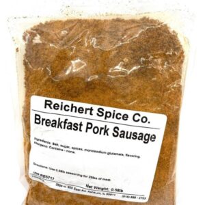 breakfast pork sausage .58 lb.