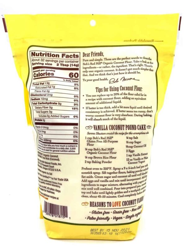 coconut flour back