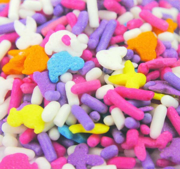 Mix Bunnies,Chicks,Ducks with Jimmies (3 oz.)-0