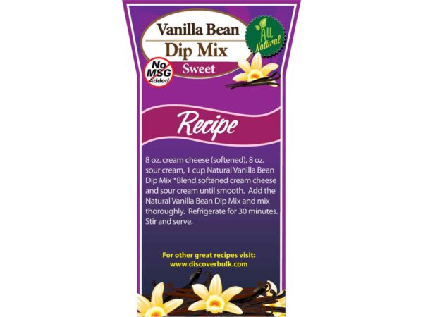 Vanilla Bean Dip & Dessert Mix, Natural-0