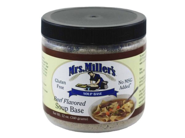Mrs. Miller's Beef Soup Base - 12 oz. -0