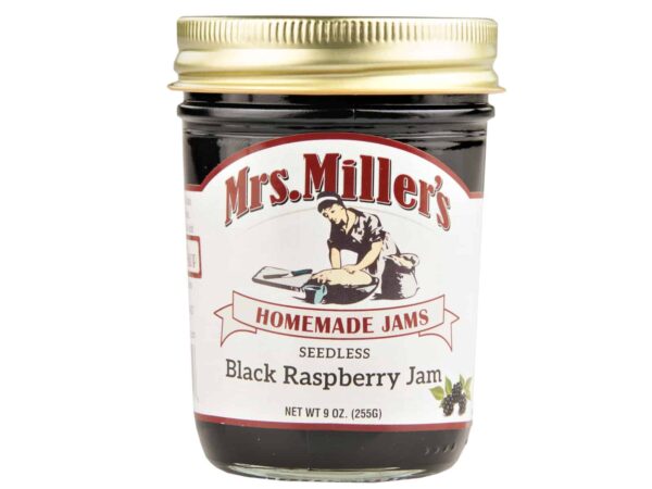 Mrs. Miller's Seedless Black Raspberry Jam - 8 oz.-0