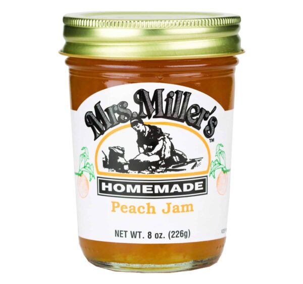 Mrs. Miller's Peach Jam - 8 oz. -0