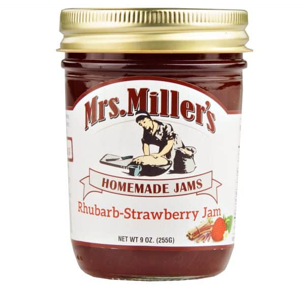 Mrs. Miller's Rhubarb Strawberry Jam - 8 oz. -0