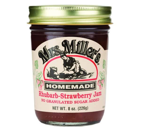 Mrs. Miller's Sugar Free Rhubarb-Strawberry Jam - 8 oz. -0
