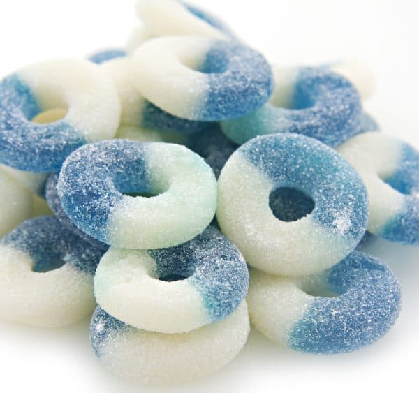 Gummi Blue Raspberry Rings-0