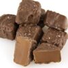 milk chocolate covered sea salt caramels