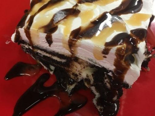 Salted Caramel Oreo Icebox Cake