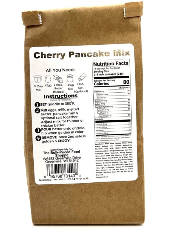 cherry pancake mix 12 oz.
