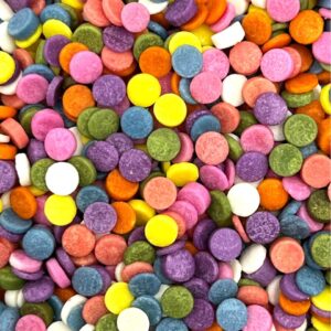 dye free rainbow confetti