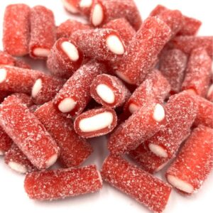 dye free sour strawberry licorice bites