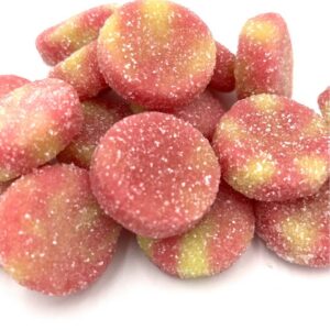 dye free sour strawberry licorice bites