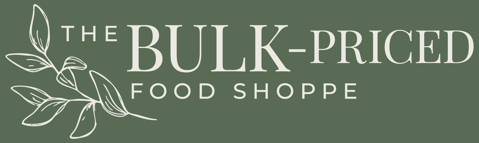 The Bulk-Priced Food Shoppe logo